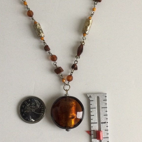 Art Glass Pendant Necklace - Picture 4 of 4